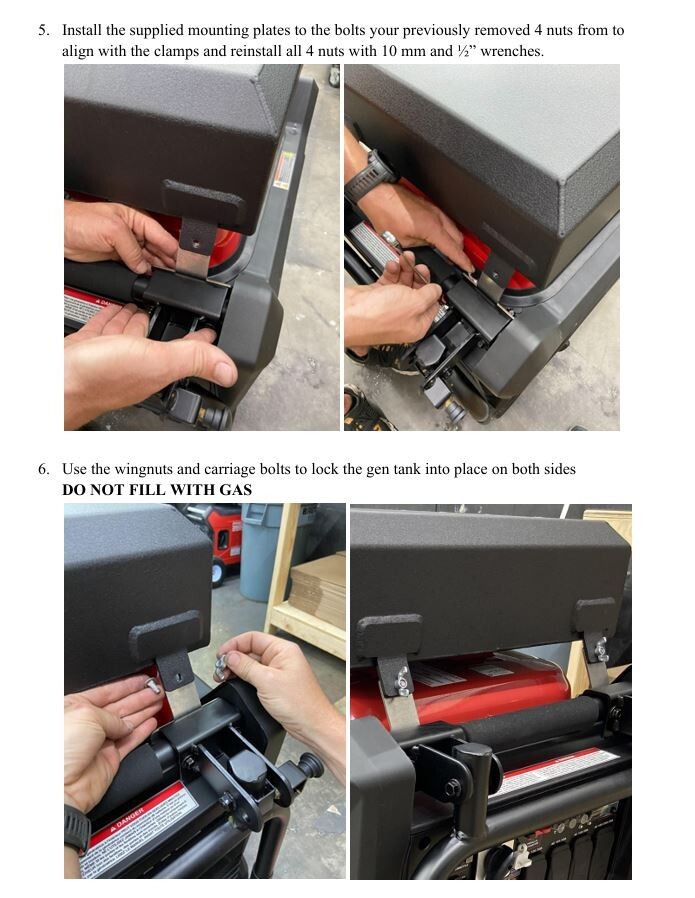 Predator Generator gas tank extended run time kit auxiliary fuel tank ...