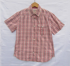 Men's Wrangler short sleeved summer shirt - Red check pattern - Size UK Medium