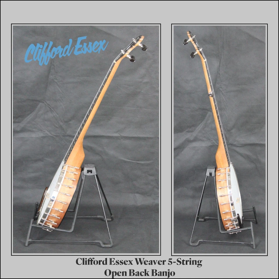 Clifford Essex 5 String Open Back Weaver Banjo - Image 2 of 4