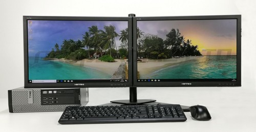 Dual Screen Monitor PC Computer Set 
