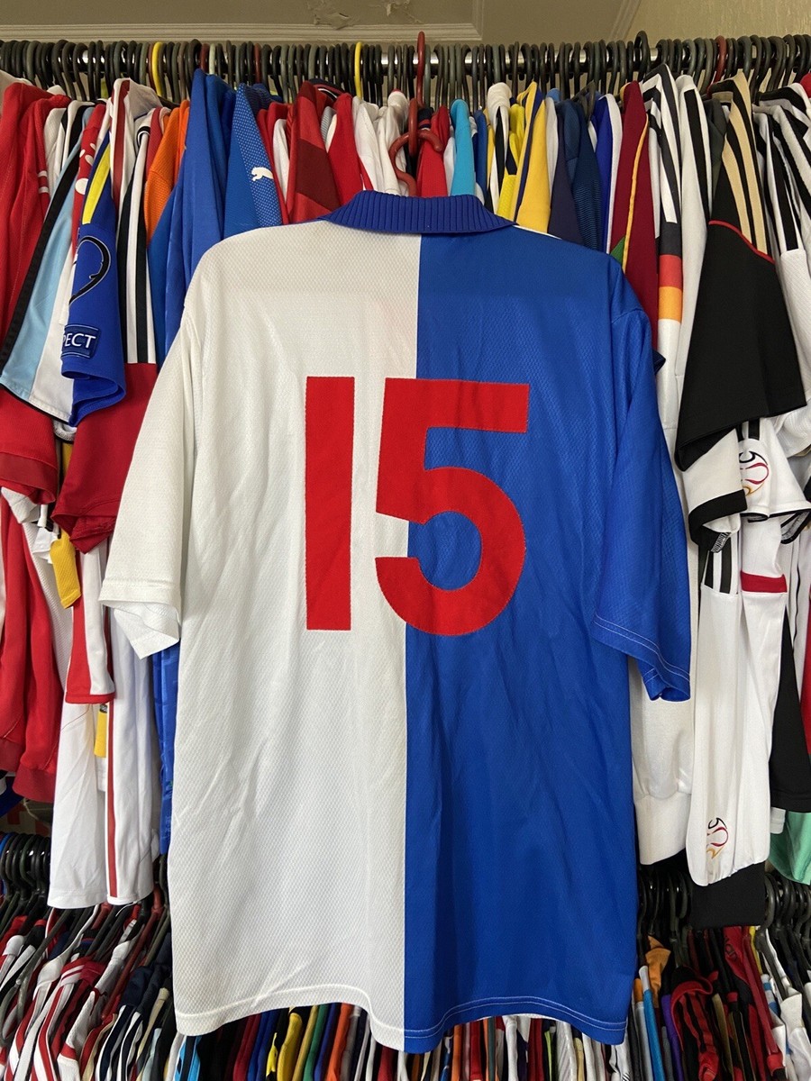 BLACKBURN ROVERS 1995 1996 HOME SHIRT JERSEY ASICS sz L MEN