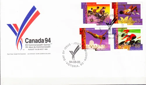 W CANADA 1519-1522 FDC XV COMMONWEALTH GAMES