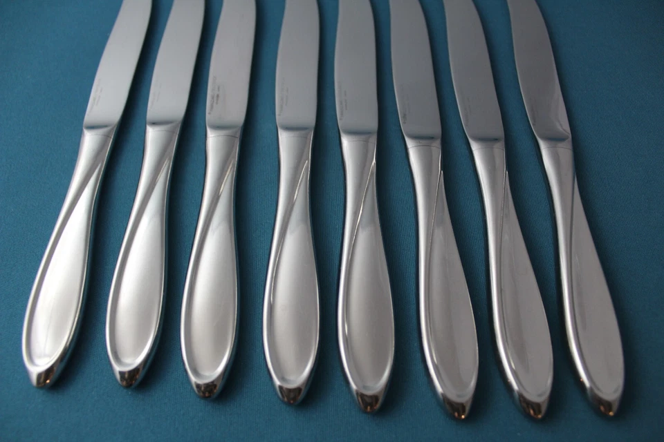 8 Dinner Knives Hollow Yamazaki Patrick ESCAPADE Stainless Japan 9" - Image 2 of 4