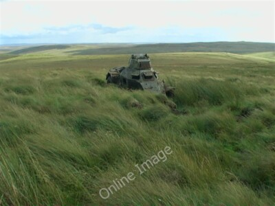 #ad Photo 6x4 Military wreck in use as target near Deerbush Hill Graham#x27;s Cle c2009 GBP 2.00