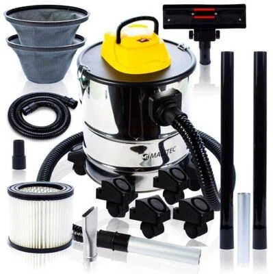 MalTec Industriestaubsauger Aschesauger Kaminsauger 2000W 20L Kamin Grill