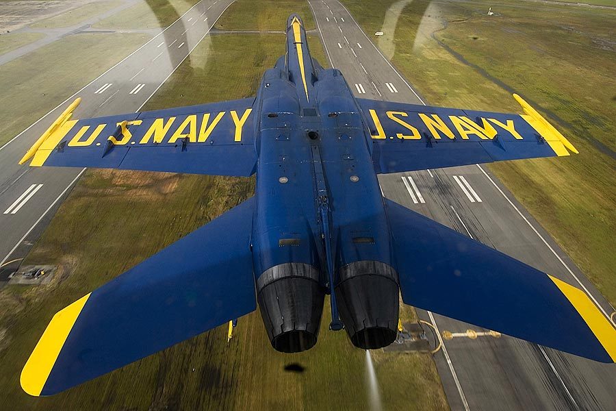 BLUE ANGELS JET INVERTED FLIGHT 12x18 GLOSSY PHOTO PRINT | eBay