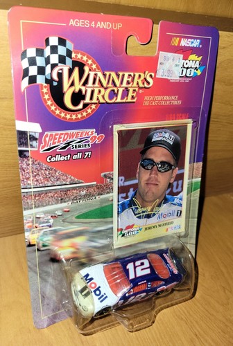 1999 Jeremy Mayfield #12 Mobil 1 Ford Winners Circle 1:64 Speedweeks 99 Series - Picture 2 of 2