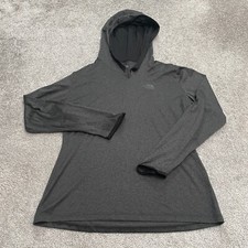 The North Face FlashDry Pullover Hoodie Sweatshirt Womens Large Dark Gray Active