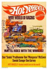 Hot Wheels Snake and Mongoose drag racing Poster | 24 X 36 INCH