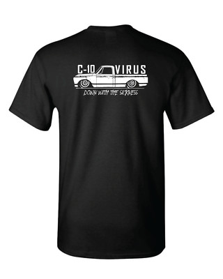 NEW Four Barrel Apparel C10 Virus T-Shirt 2nd Gen Chevy Truck 1967-1972