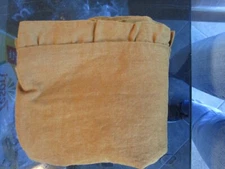 West Elm European Linen ruffle euro sham amber  wo tag