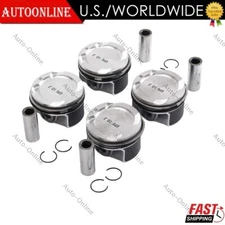 4x Pistons & Rings Set CR 10.2 For B46 B48 BMW F30 F32 F56 G20 G30 330i 430i 2.0