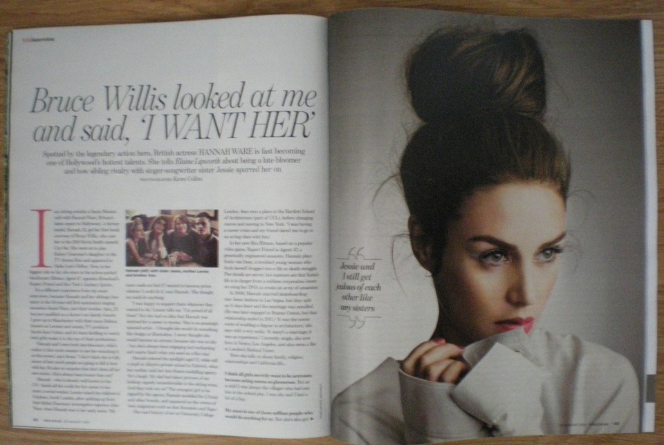 Natasha Corrett Hannah Ware You Magazine 23 August 2015 eBay