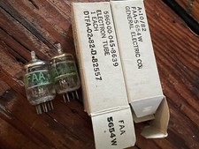 2 Vintage FAA GE 5654W Tubes NOS