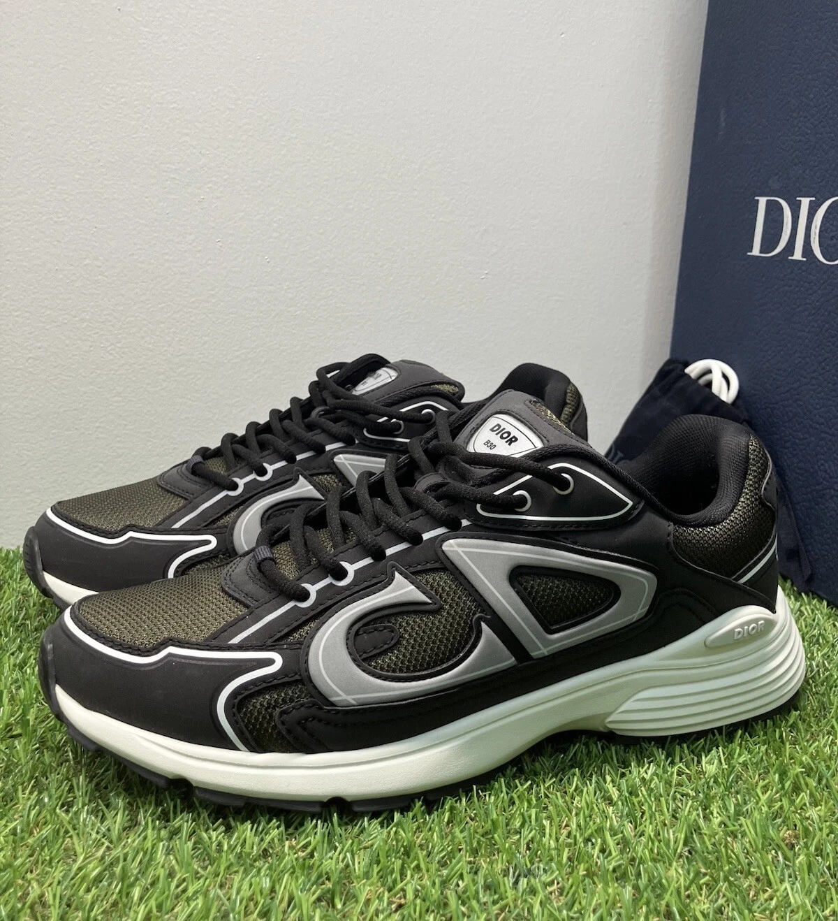 Taille 43 (10 US)   Dior B30 « Vert Profond Noir »   EXCELLENT ÉTAT !