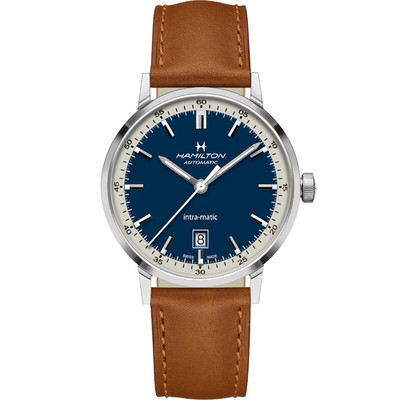 *BRAND NEW* Hamilton American Classic Intra-Matic Blue Men's Watch H38425540