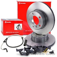 BREMBO BREMSSCHEIBEN Ø296 +BREMSBELÄGE +WARNKONTAKT VORNE FÜR BMW 5-ER E39
