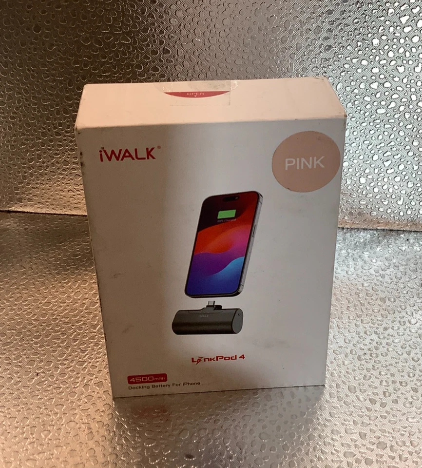 Cargador portátil USB-C iWALK LinkPod4 4500 mAh modelo DBL4500NC rosa Foto 2 de 4