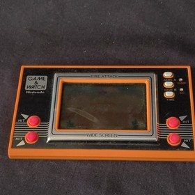 Vintage Nintendo Game & Watch FIRE ATTACK ID-29 wide Screen, Manual, Box, Japan