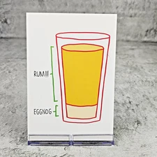 Hallmark Christmas Greeting Card Eggnog Rum Happy Mix Humor 5x7