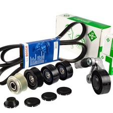 BOSCH 6PK2498 Keilrippenriemen-Satz + Freilauf für AUDI A4 B8 VW