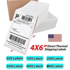 Fanfold Direct Thermal Shipping Labels 4x6 Perforated for Zebra & Rollo
