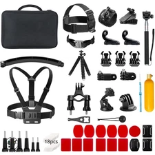 60 in 1 Action Camera Accessory Bundle for Ultimate Sport Experiences