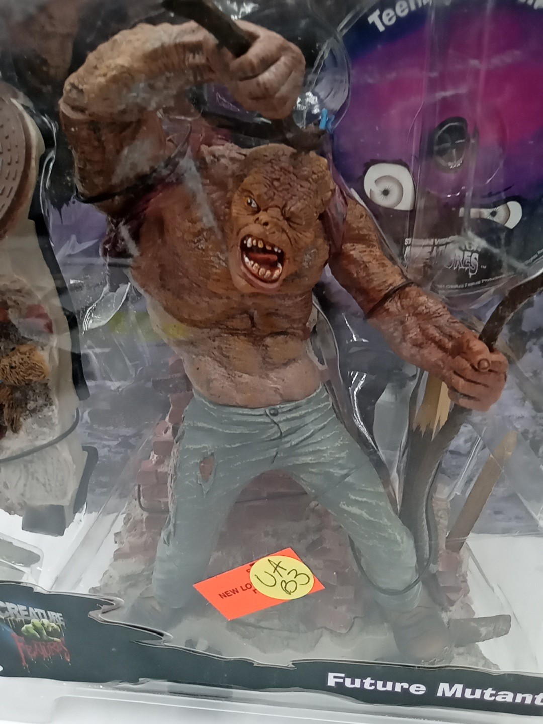 Stan Winston Creatures Teenage Caveman Future Mutant Figure w/ CD ROM 2001 #uab3