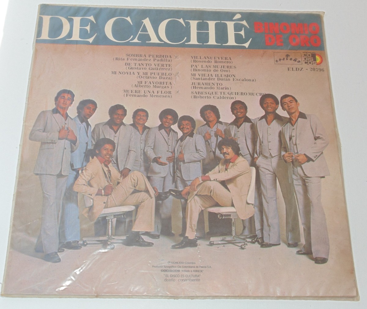 BINOMIO DE ORO RAFAEL OROZCO DE CACHE VALLENATO LP VINYL COLOMBIA