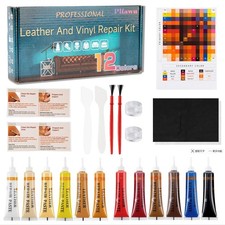 21Pcs Leather Vinyl Repair Kit Repairs Tears, Holes, Scratches Peeling