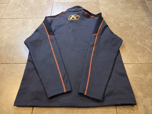 Klim Inferno Mid-Layer Fleece Jacket Mens 2XL Asphalt Strike Orange EUC image 2