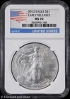 2012 $1 American Silver Eagle NGC MS 70 | Early Releases Uncirculated UNC BU