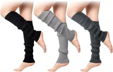 Passionbility Leg Warmers for Women 80s, Ribbed Knit Long Socks Leg Warmer