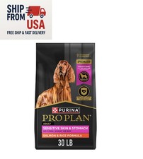 Purina Pro Plan Adult Dog Dry Food - Salmon  Rice,Sensitive Skin  Stomach/30Lb