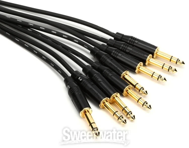 D'Addario TRS Breakout Cable DB25F - 8TRSM Snake - 2' - Image 3 of 4