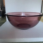Vintage Pyrex  2.5 L Cranberry Nesting Mixing Bowl #325 Glass 10"