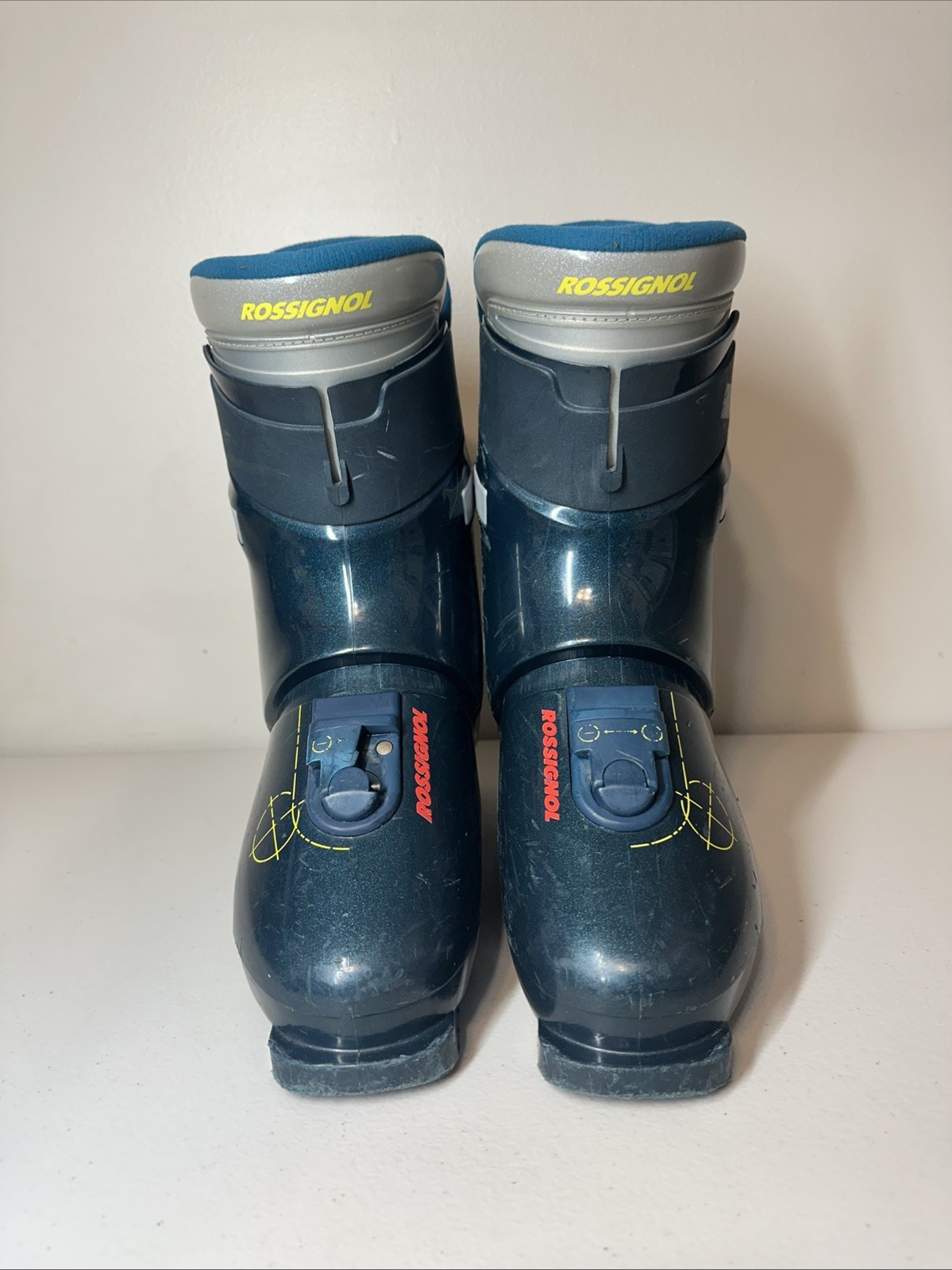 SALOMON Scarponi da sci vintage retrò Rossignol R76 verde misura 26 5 Made in Italy 301mm