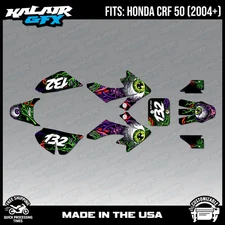 Graphics Kit for Honda CRF50 (2004-2012) or (2013+) Core Series - Purple