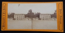 Foto 1880 Stereo PARIS Trianon in Versailles Stereo Vintage Albumine
