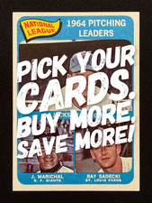 1965 TOPPS BASEBALL CARD SINGLES #1 - 199 - COMPLETE YOUR SET - UNGRADED RAW