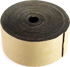 Insulation Pipe Wrap Heat Cold Pipe Fiberglass-Free Material, 3" x 1/8" x 25ft T