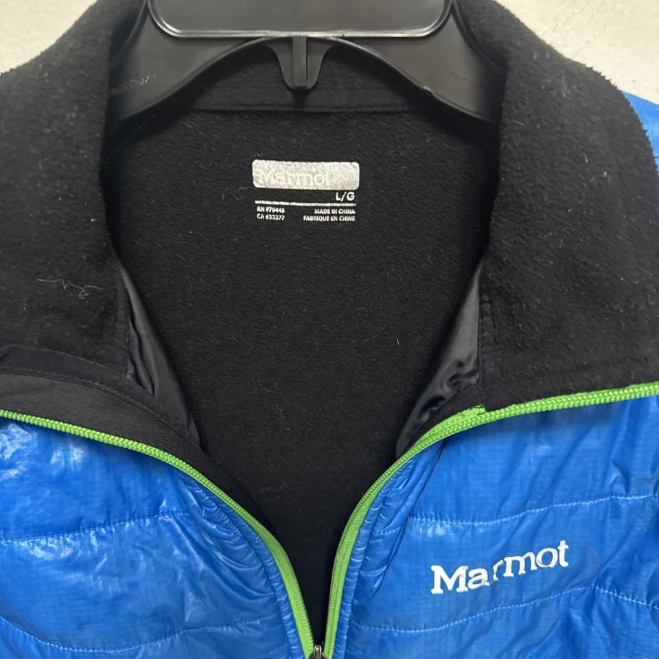 Chaleco Marmot Variant Azul Hombre Grande Híbrido Polartec Cremallera Completa Foto 4 de 4