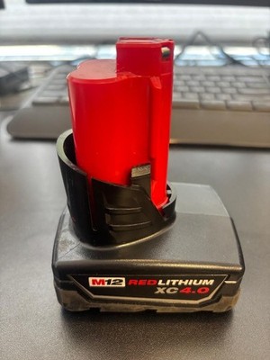 Milwaukee M12 4.0 Ah RedLithium  Extended Capacity Battery Pack - Red...