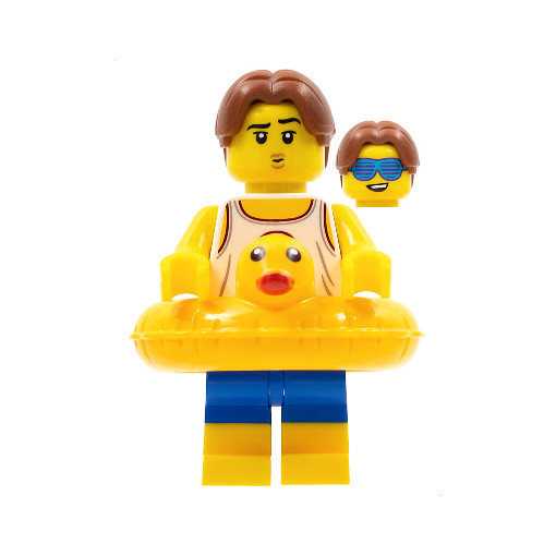 Lego Figure Beach Party Dude col338 une idée de cadeau originale pour collectionneur