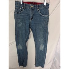 Levis 511 Slim Fit Boys Jeans Blue Denim Paint Splatter