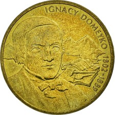 [#587262] Coin, Poland, IGNACY DOMEYKO 1802 - 1889, 2 Zlote, 2007, Warsaw, EF(40