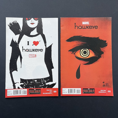 2 x Marvel Comics - Hawkeye #9 009 #10 010 - 2013 - NM