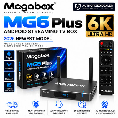 NEW Magabox MG6 PLUS. *Authorized Dealer* FAST FREE SHIPPING CUSTOMER SUPPORT