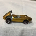 Hot Wheels Redline Whipcreamer Gold 1:64 Diecast Car Redline Wheels 1969