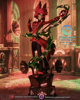 ぬ*様 HAZBINHOTEL　ALASTOR セット Alastor – The Radio Demon | Hazbin Hotel | UNPAINTED | 1/6 Scale
